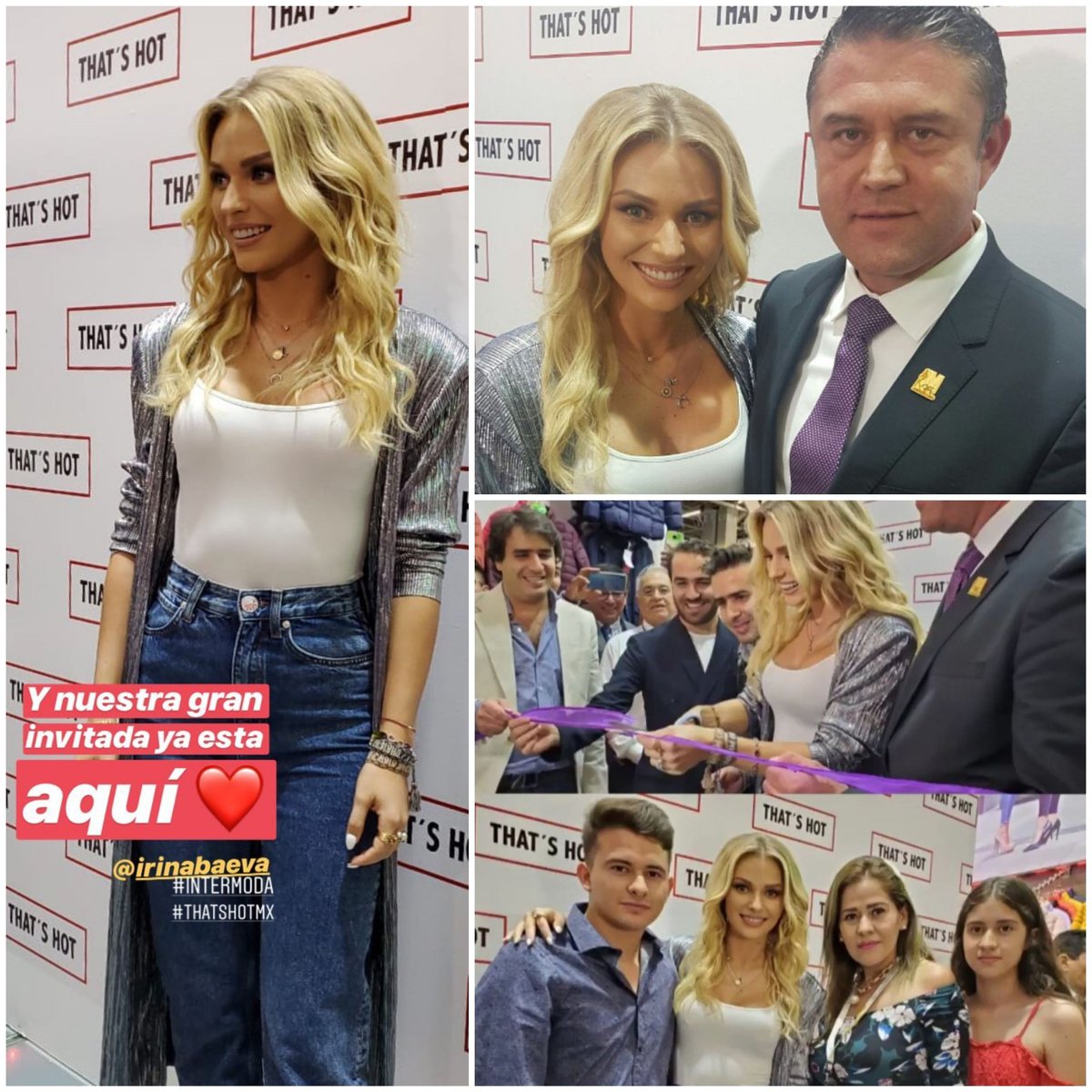 Team_Baeva_Soto's tweet photo. Muñequita hermosa @irinabaeva1 😍❤💥 siempre causando furor 🤗🙏👏 #Irinabaeva #Expoguadalajara #Intermoda #IM71 https://t.co/12bsC7uBmD