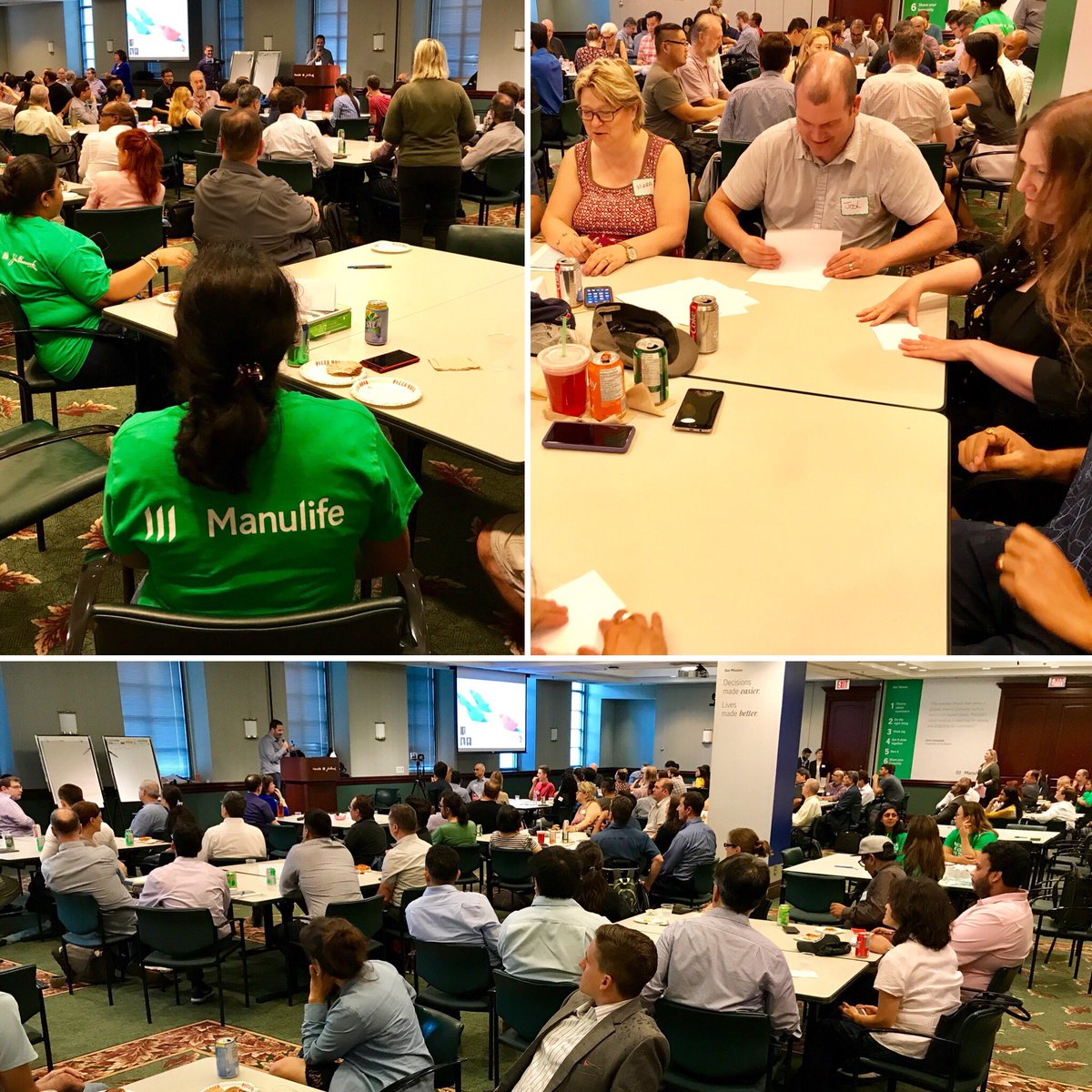 kosciejew's tweet photo. Hosting the @AgileTO_ca #MeetIp at @Manulife this evening, learning about #Kanban with paper boats. https://t.co/OKc4EOv3Ce