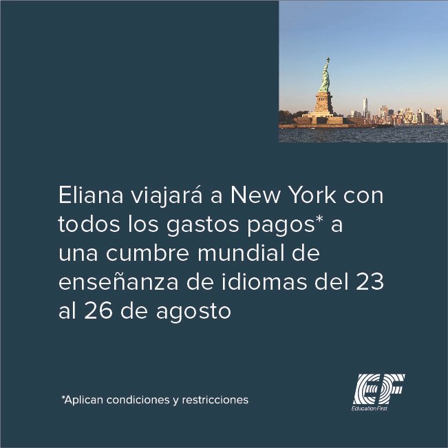 efcolombia's tweet photo. Felicidades la ganadora de nuestro concurso EXCELLENCE TEACHER AWARD. https://t.co/i1XksPsG8k