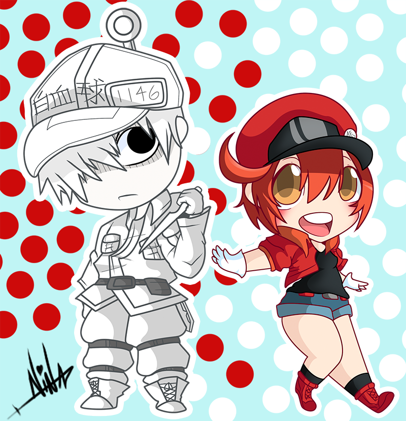 Trysnau's tweet photo. Stay Healthy with FanArt of #cellstowork
#trysnau #art #fanart #cells #bloodcell #whitecell #anime #animefanart #animefan #body #chibi #chibiart #chibiartist #kawaii #weeb #cheeb #artist #cute #colorful #happy #deadly https://t.co/CN9KQVNObX