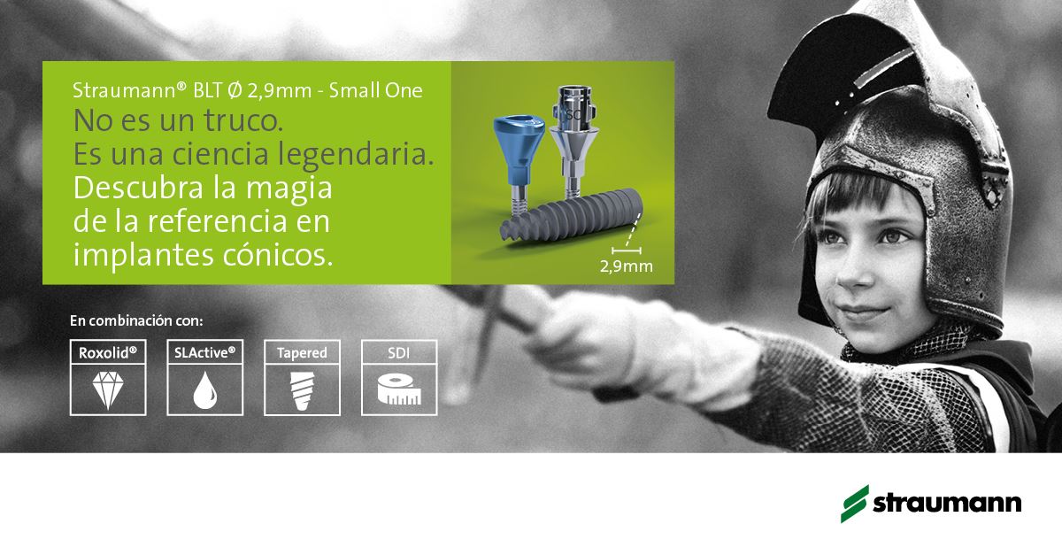 StraumannMX's tweet image. ¡Ya está aquí, el más pequeño de la familia!

El implante Bone Leve Tapered 2.9mm The SmallOne ha sido diseñado específicamente para abordar retos estéticos en situaciones comprometidas. 
#SmallOne #BLT #Straumann

bit.ly/2WQV1YG