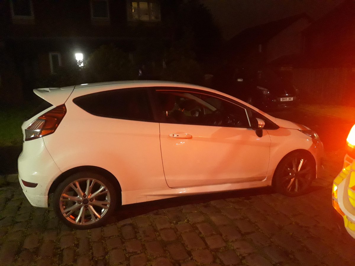 #ME18 spotted this outstanding stolen Ford Fiesta. the driver clearly didn't fancy his chances in Halliwell Bolton. found abandoned on Irving Street after making off through back streets scattering bins!! vehicle recovered to be reunited with its owner! <a href="/NWmwaypolice/">North West Motorway Police</a>