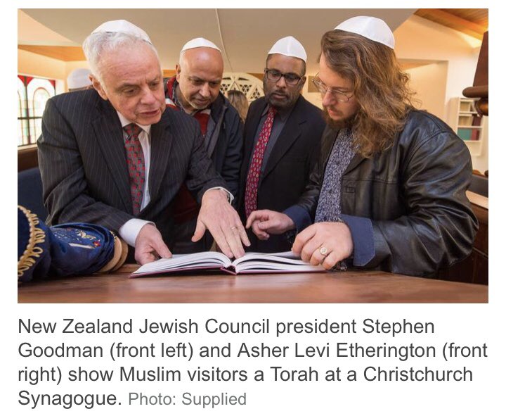 DebbiAlmontaser's tweet photo. Last October, Muslims raised over $200,000 for the Tree of Life shooting victims in Pittsburgh. Today, Jewish leaders return the gesture with $1m to Christchurch mosque. Moments of #interfaith solidarity like this must be amplified to give ppl hope.  https://t.co/pAfT5KFjzd https://t.co/ZJX8BARSoy