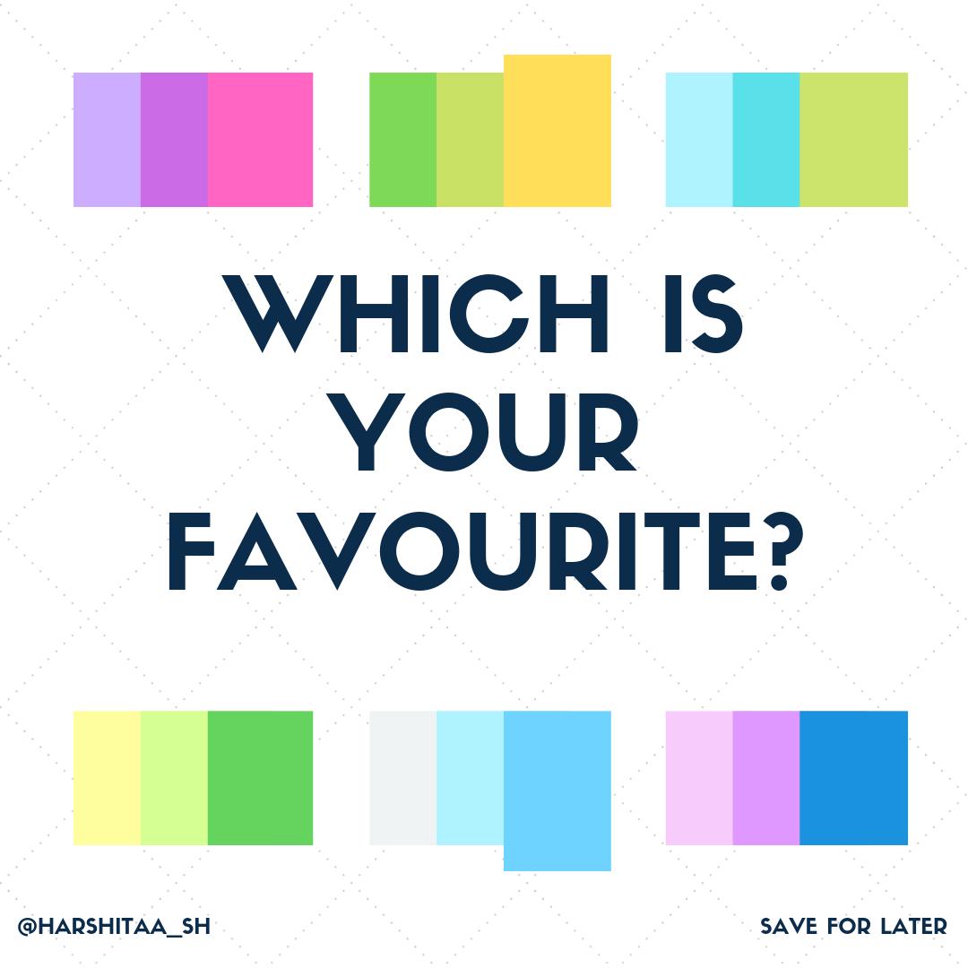 harshu4093's tweet image. Which one is your favourite? 

#logodesign #colorpalette #colorcombinations #colorcombos