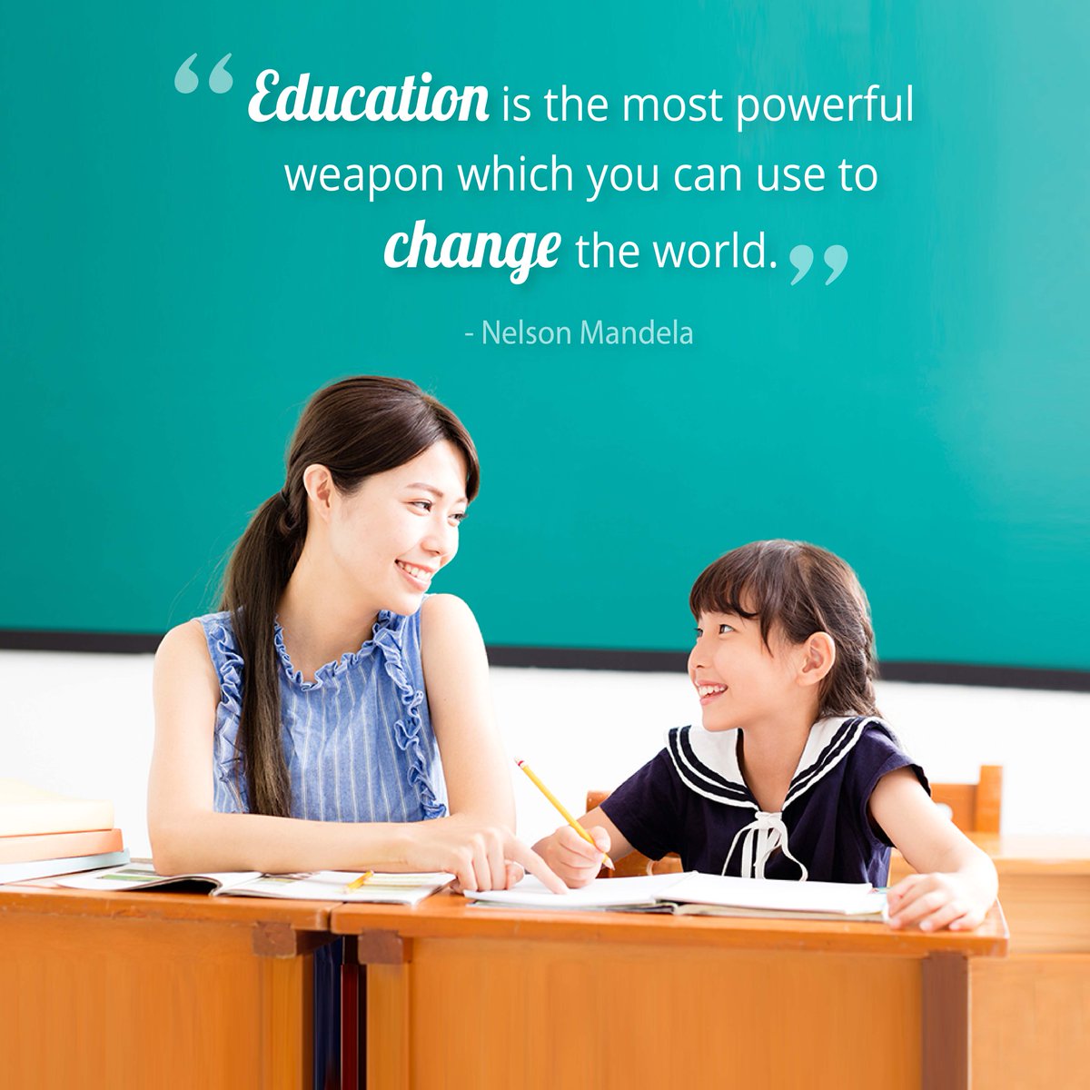 CoachEdsEnglish's tweet photo. "Education is the most powerful weapon which you can use to change the world." 📚

- Nelson Mandela (1918-2013), President of South Africa

#Quotes #NelsonMandela #Education https://t.co/W8pw2NLN03