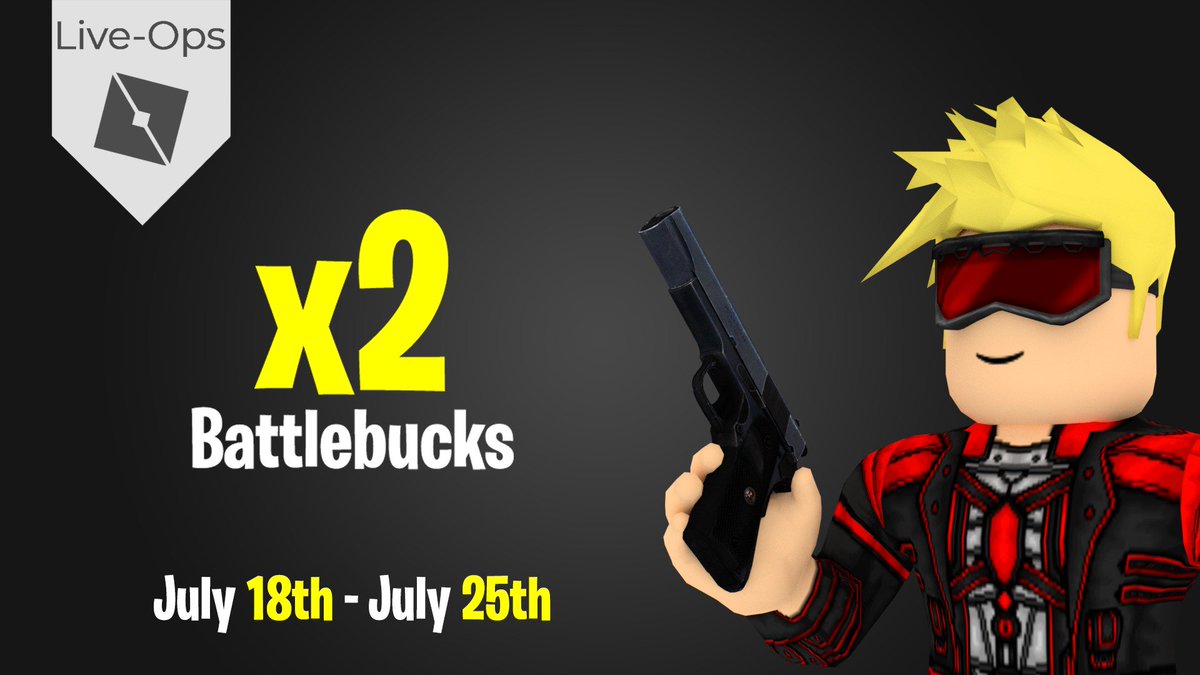 Xspectz On Twitter The Battle Royale Simulator Live Ops Event Has Officially Begun This Week Only Enjoy A X2 Multiplier On All Earned Battlebucks Https T Co Rnjp2i6kze - live ops event roblox