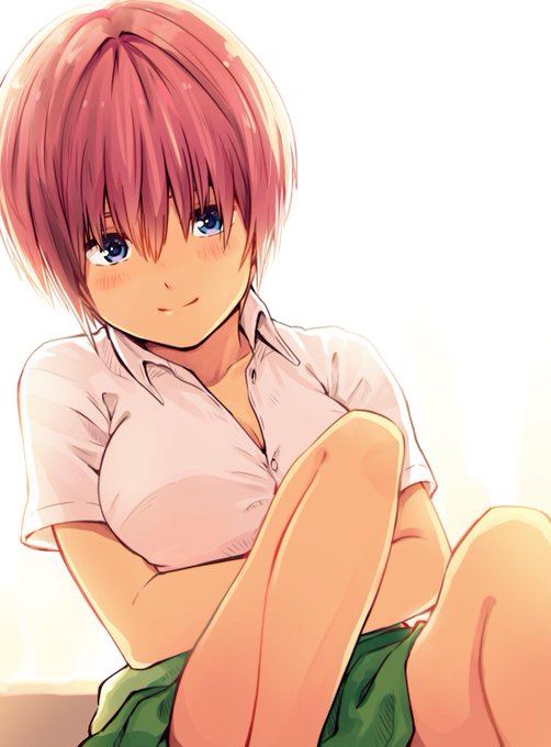 ゴマシヲ🦭さんさんがTwitterに投稿した中野一花(五等分の花嫁)のイラスト。