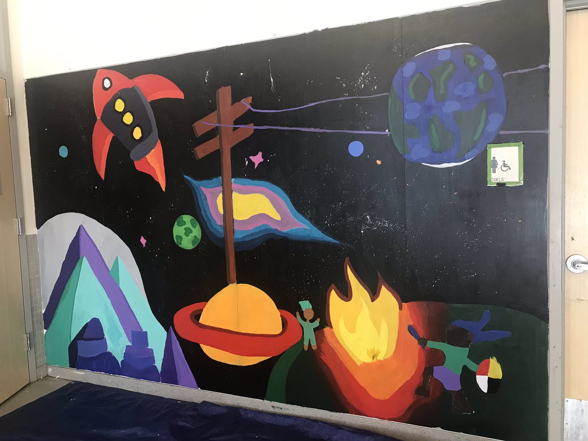 5ElementsSF's tweet photo. Final touches to our mural project, titled βThe Movementβ with #BayviewSF student leaders π¨βπ½β₯οΈ https://t.co/Fg3NJMnD09