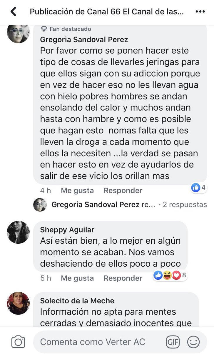 VerterAC's tweet photo. Un medio local hizo una nota sobre nuestro programa de #ReducciónDeDaños y al revisar los mas de 300 comentarios que tuvo el @Canal66TV nos horrorizamos con el sentir de la mayoría de la comunidad de #Mexicali con comentarios discriminatorios y cargados de #drogofobia https://t.co/aWIRg1fJwp