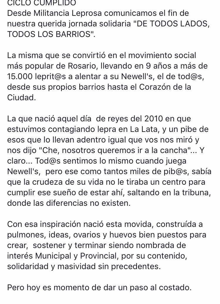 MilitanciaLepra's tweet photo. CICLO CUMPLIDO 🔴⚫️ https://t.co/hxH38qbLZ2