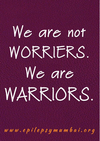 epilepsymumbai's tweet photo. Worrying does not solve your problems, instead it makes you suffer twice. Epilepsy makes us Warriors, not worriers.
#epilepsyawareness #epilepsywarriors #seizuresmart #epime https://t.co/5hHhzPCls6