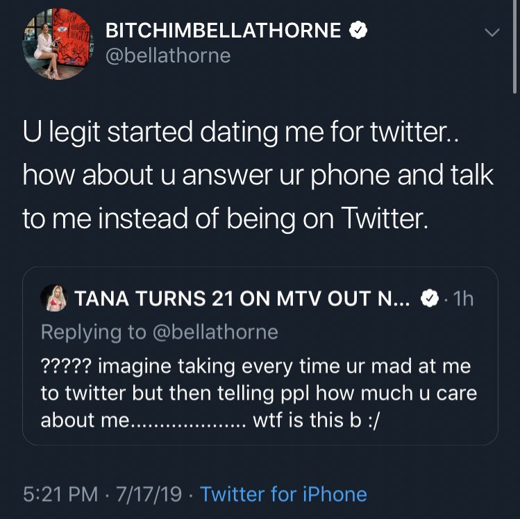 UPDATE: tana still sucks but are you shocked? she went on a date with her ex’s (bella) ex (modsun)