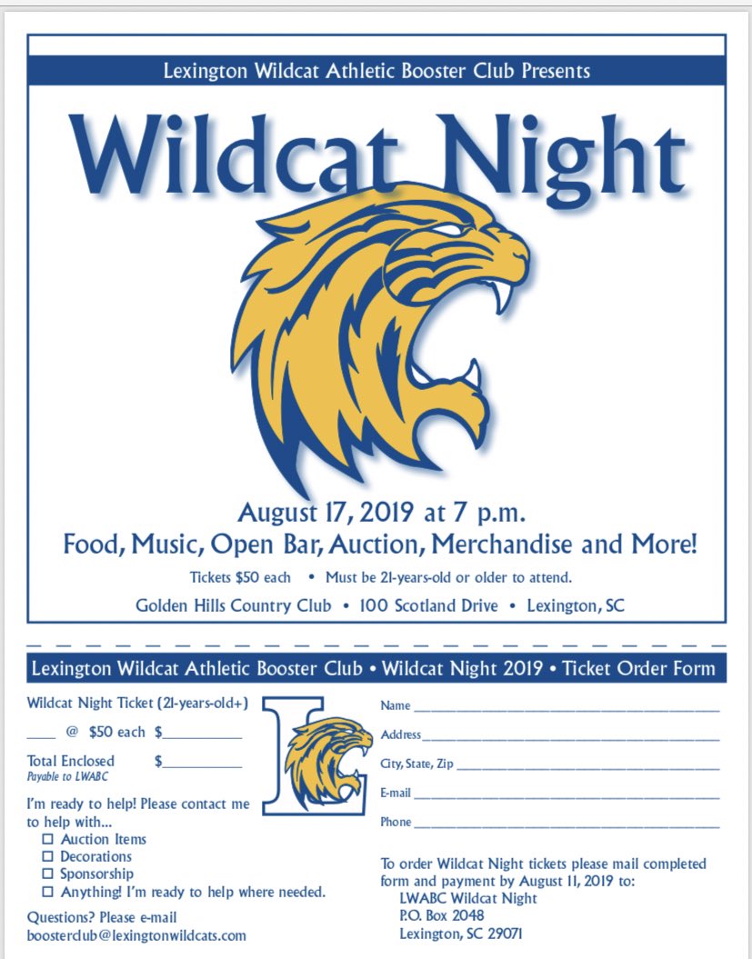 LHSWildcatsLex1's tweet image. 🗣Calling All Wildcats 🗣

🍼Book a Babysitter 
🐯Grab a Fellow Wildcat 
🎶 Join your @LHS_WILDCATS family for a night of fun! 

⚽️🏀🏈⚾️🥎🎾🏐⛳️🤼‍♂️🥍🏊🏽‍♂️📣💃🏼

📅 August 17, 2019
⏰ 7:00
📍@GoldenHillsGCC 

@LHSWildcatsLex1 #LexGoCats