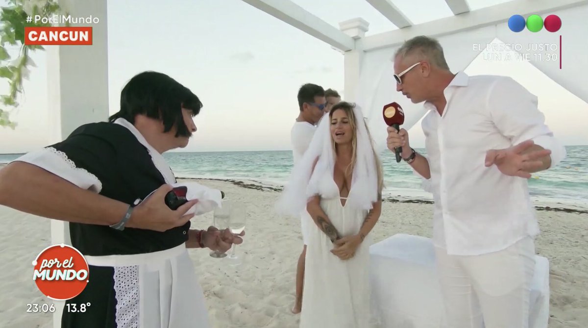 SiEspectaculos's tweet photo. TELEVISION >> NUEVO DÍA: Ahora los Miercoles a las 22:00Hs., #PorElMundo lidera la noche con picos de 13.5 puntos de rating en la pantalla de @telefe. @marley_ok y @Flor_de_P desde Cancun https://t.co/As9saNc88n