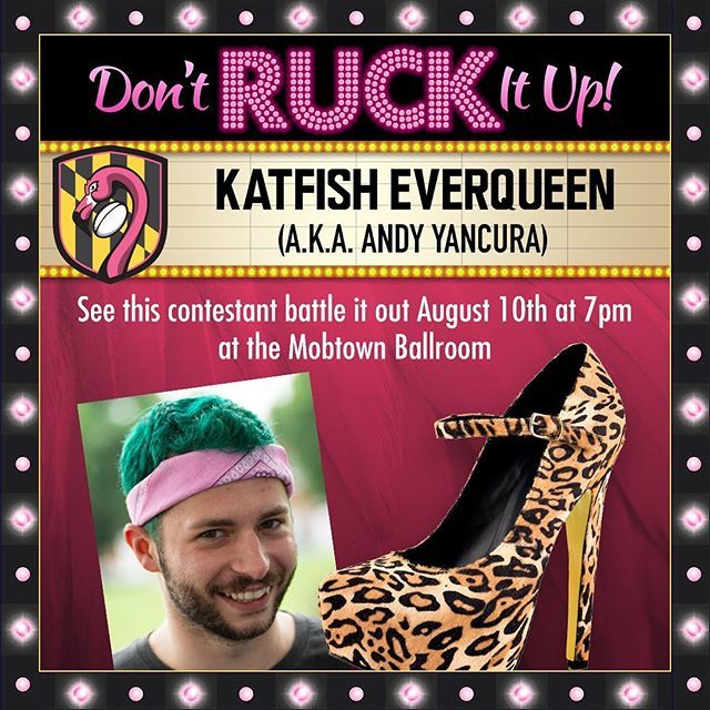 BmoreFlamingos's tweet photo. May the odds be ever in this queens favor. Please welcome back from Cycle 1 of Don’t Ruck It Up Katfish Everqueen aka Andy Yancura @andyyancura! Miss Everqueen is back to prove that she’s still got it! Come watch her slay the stage at DRIU Cycle 3, Augus… https://t.co/DadwW8YiVS https://t.co/NWzNkwKimM