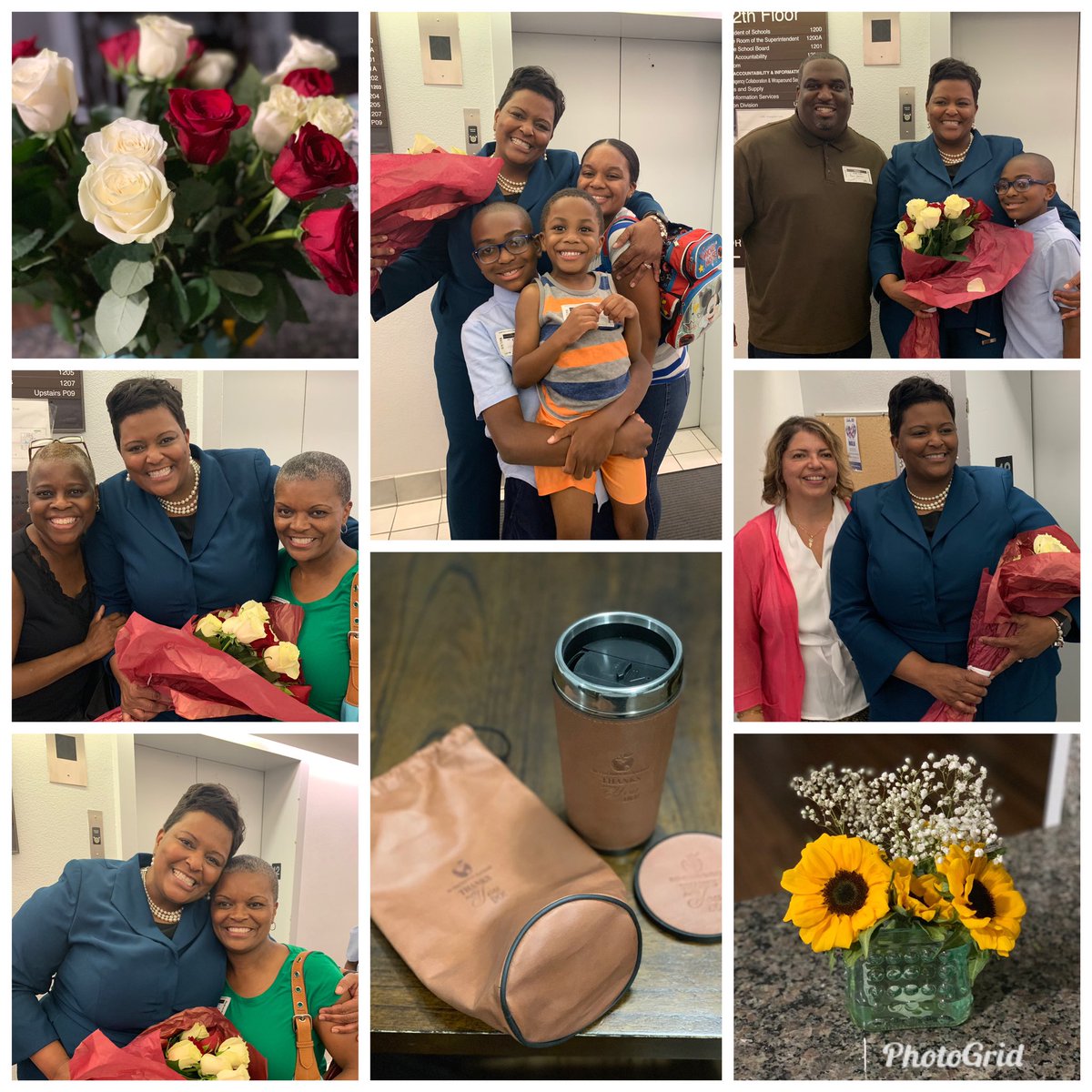 I was recognized at School Board tonight for my promotion to principal.