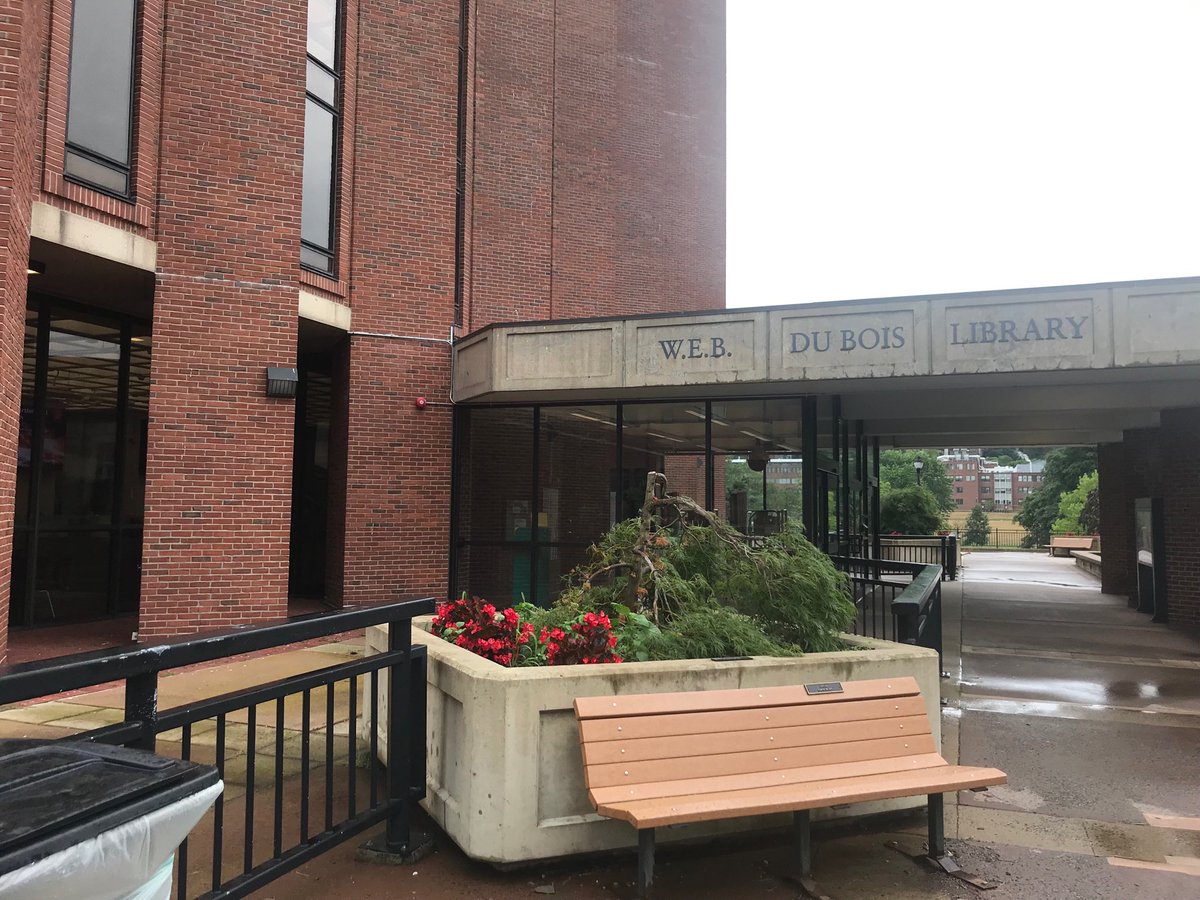 CCWeddell's tweet photo. Forgot/failed to tweet from an excellent second day of #SHARP19 panels, but here’s some photos of the v tall and cool Du Bois Library ⁦@UMassLibraries⁩ ! https://t.co/VuagjC2RXp