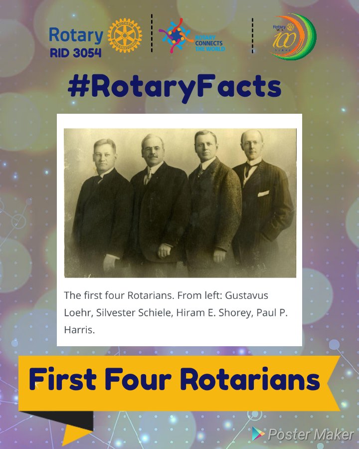 DrJayeshsuthar7's tweet photo. @Rotary @binadesai12 @3054Rotary
#RotaryFacts
First 4 Rotarians of the World
#Rotary #Rotaract #Interact #PeopleofAction #ConnectsTheWorld #Rotary3054 #RotaryInternational #TeamLegacy #TeamLegacyBuilders https://t.co/0Mq1zkG4qI