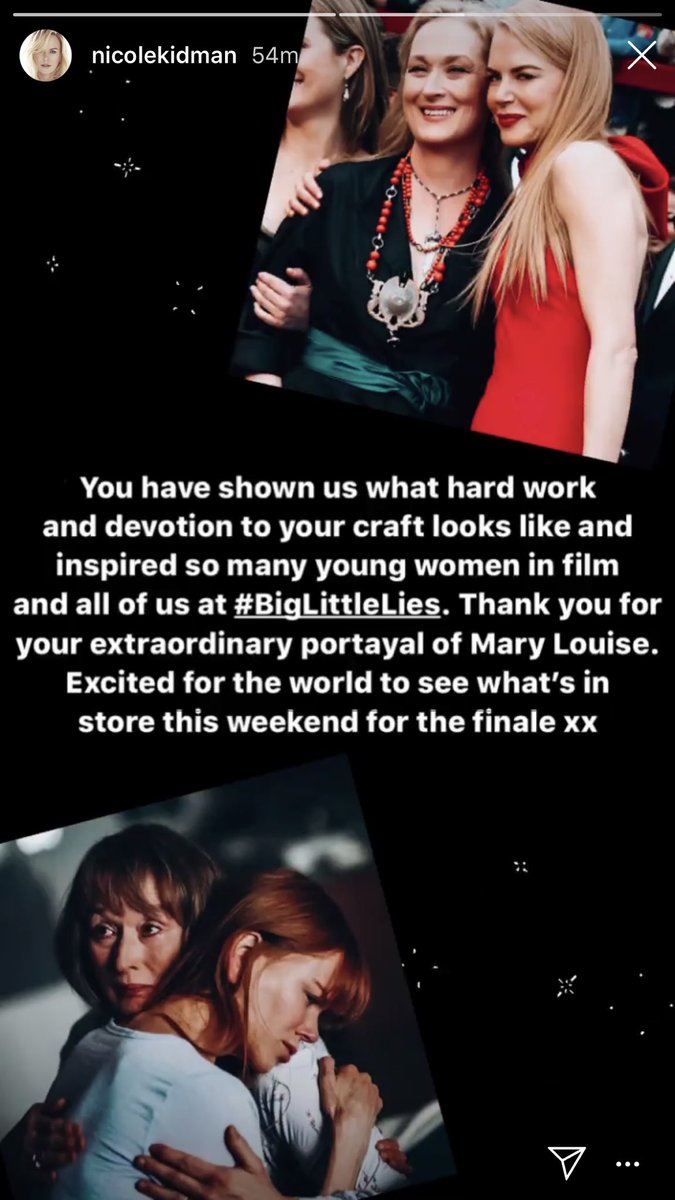 ztreeep's tweet photo. Nicole Kidman’s Instagram Story #WCW dedication to Meryl Streep. 😭 I love them both so much!! 🥰♥️ https://t.co/ymYQTBMYYr