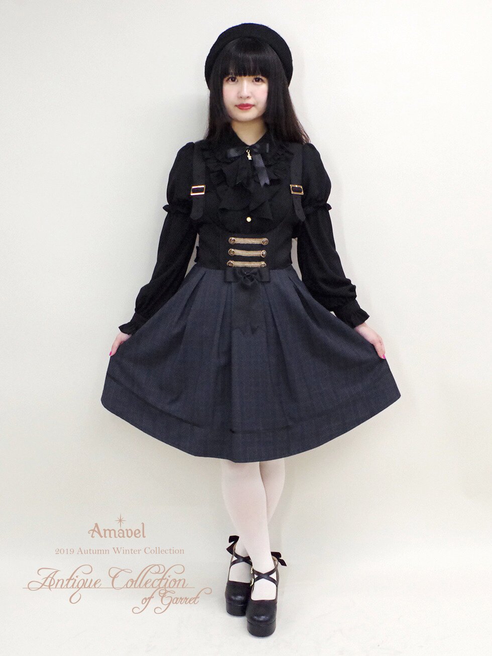 【Amavel】Antique Doll キャノチェ 黒