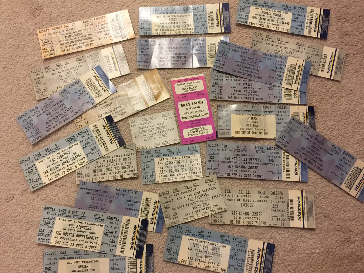 RebeccaZaiontz's tweet photo. My youth in concerts... #whatstudyinglookedlike #concertlover #basementcleanup https://t.co/BTn8DKAMiT