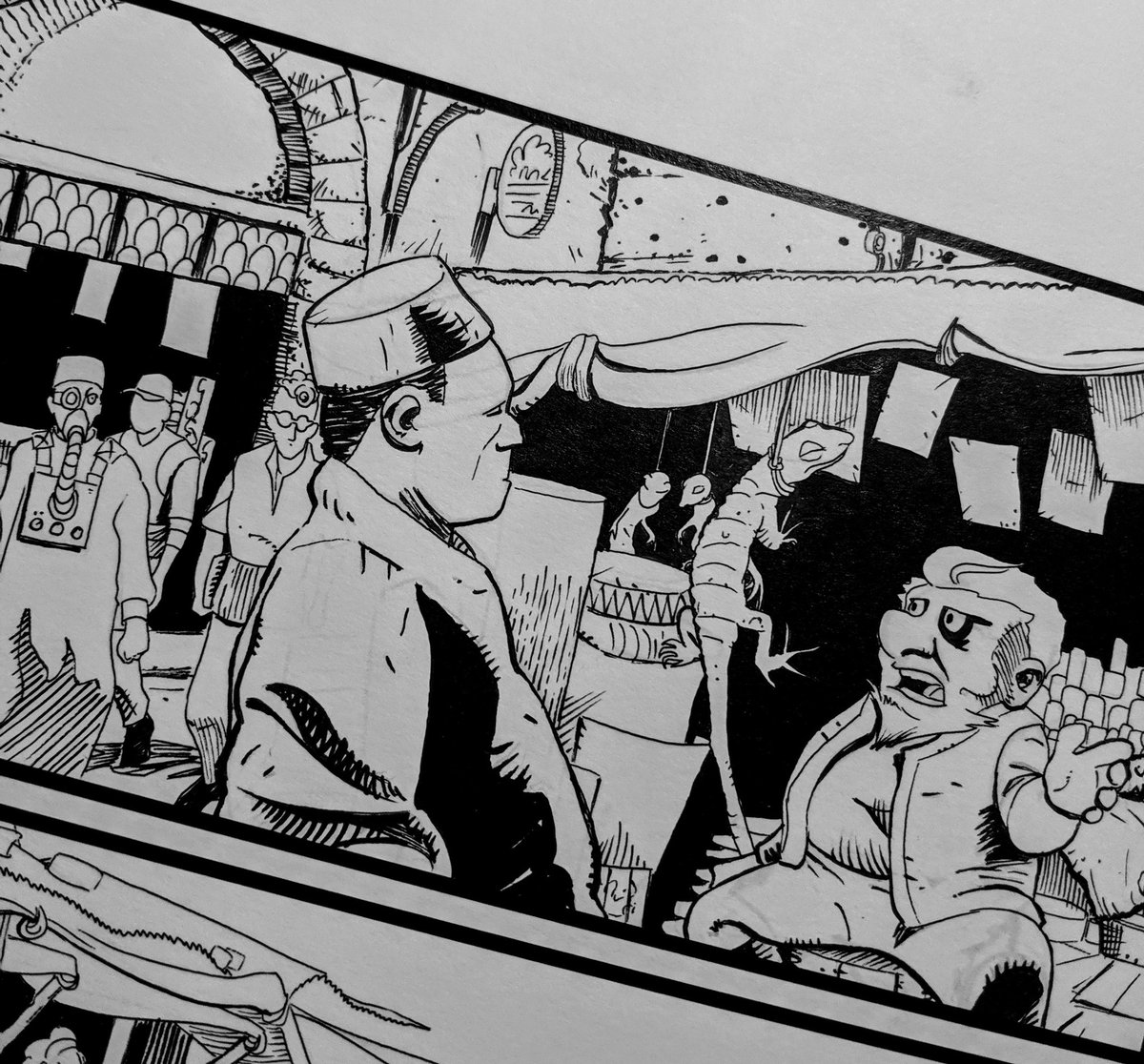 _jsnsmith's tweet photo. #SDCC2019? Not quite 🤔
@Eru_Rouraito is gonna kill me because of these crowd scenes! ✍️✍️✍️
#VagrantQueen #vaultcomics #syfychannel #syfyseries #adriyanrae #timrozon #alexmcgregor #pauldutoit https://t.co/PSX7FUSZa6