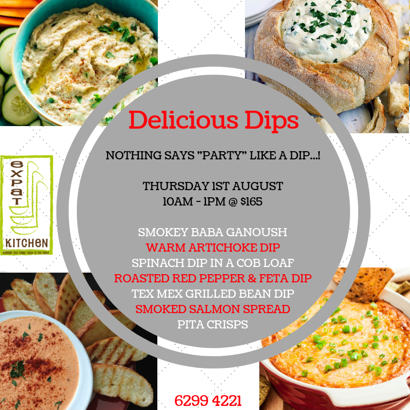 Get the party going with Delicious Dips...! #deliciousdips #focusclass
EXPAT-KITCHEN.COM