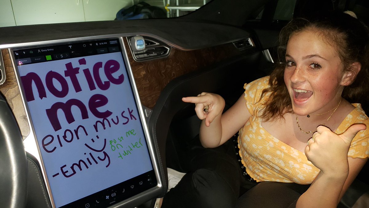 ben_handler's tweet photo. @elonmusk @Tesla my daughter wanted to say hi https://t.co/OVH9Ql03DG