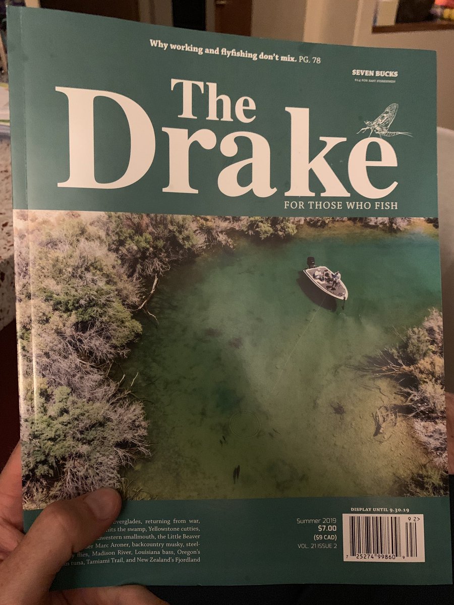 Found the a new issue of <a href="/Drakemagazine/">The Drake Magazine</a> hiding under a recently retrieved pile of mail. Flipping back the cover was like seeing an old friend that you don’t get to hang with enough anymore. #FlyFishingLife #Page6 #PermitPage