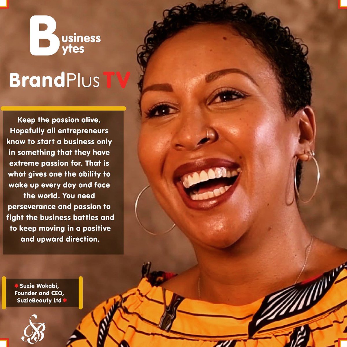 BrandplusTv's tweet photo. What makes a #business to rise/fail despite its resources?The action&communication made,&the passion reflected in business
Credits to: @SuzieWokabi @SuzieBeauty
#BusinessSense
#entreprenuership #businessgrowth #entrepreneurlife #ThursdayThoughts
#BrandPlusTV
#QualityEdutainment https://t.co/45ul52xH5i