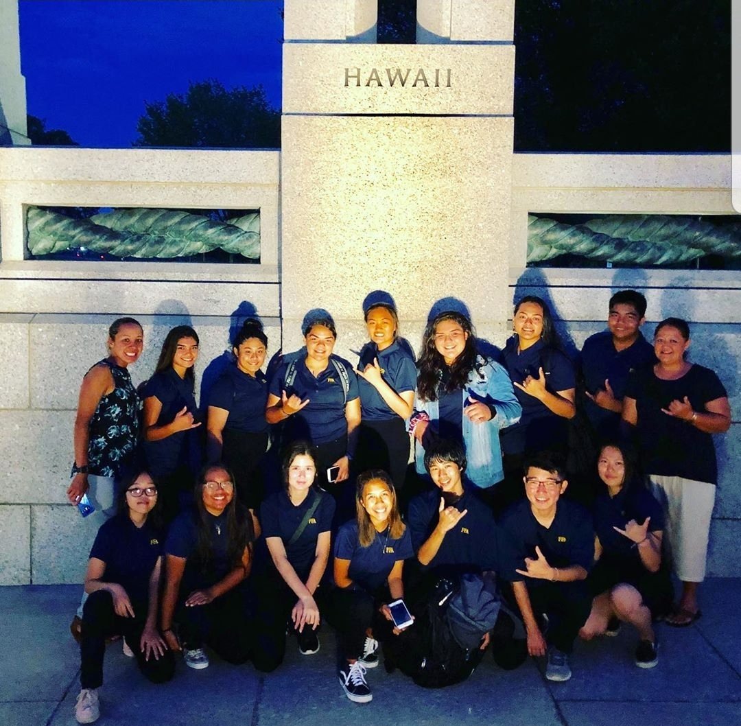 FFAWest's tweet photo. One member from every FFA chapter in the @HawaiiFFA is in Washington DC this week for WLC! #FFAWLC https://t.co/cgnc1XRkz7
