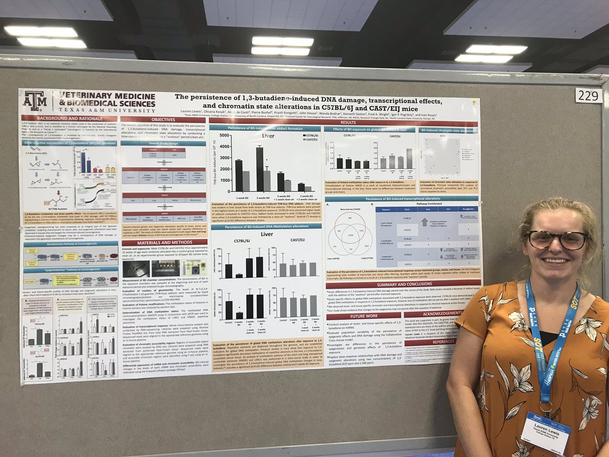 AlidConti's tweet photo. Now at epigenetics poster section #IUTOX  #ICT2019 @LaALew is showing persistence of epigenetics effects induced by chemical exposure. https://t.co/afgtzQ6L7t