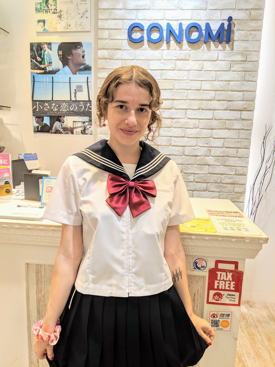 Conomi 109abeno とっても美人な海外からのお客様 まるでセーラームーン 日本語で おおきに と言って下さり 盛り上がりましたー ノwノ Conomi 制服 セーラー服 セーラームーン 学校 School 高校生 中学生 夏休み 海外