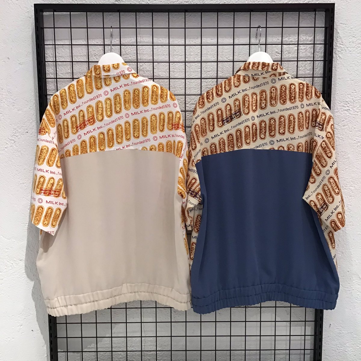 land_osaka's tweet photo. 【BISCOTTI SHIRTS】
color:プレーンビスケット/チョコビスケット
size:1size
MILKBOY秋物よりビスコッティがプリントされたシャツが登場!
プレーンビスケットとチョコビスケットお好きな味をお選び下さい🍪☕️🐇
#MILKBOY #milkboy2019autumn #landbymilkboy #biscotti #shirts
#umada #umedaest https://t.co/MVZnkPjJmD