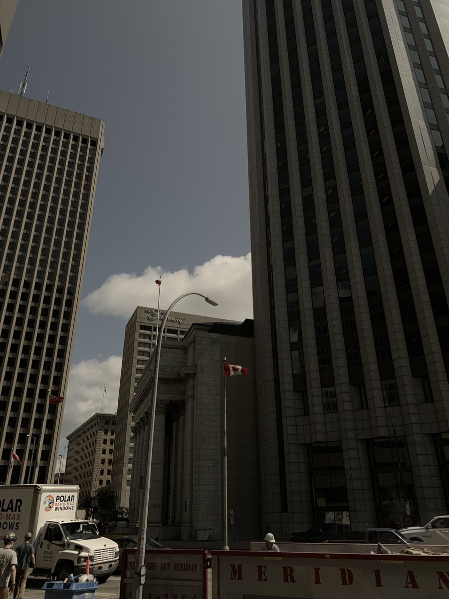 EltonTaylor23's tweet image. Had a little fun using the “Pro Camera” app on my iPhone &amp;amp; toyed with the manual setting for my iPhone. I tweaked the ISO and exposure settings and came up with a bit of a “vintage” look to downtown Winnipeg.
#DowntownWinnipeg #iphone #wpgmb #StreetPhotography #downtown #winnipeg