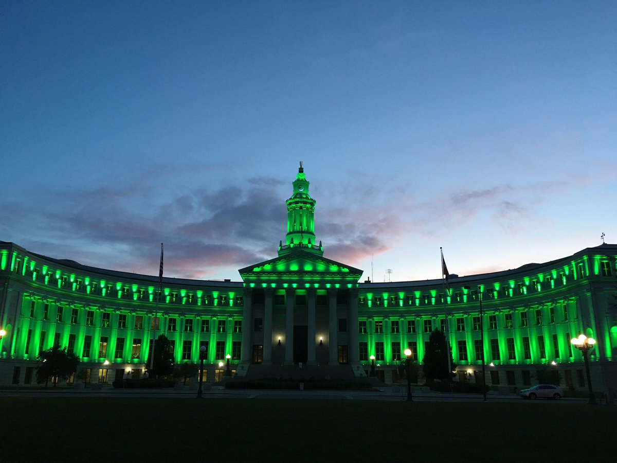 nycbreckman's tweet photo. Denver rolls out the green carpet for #GreaterGreener https://t.co/i5L87cfIQ8