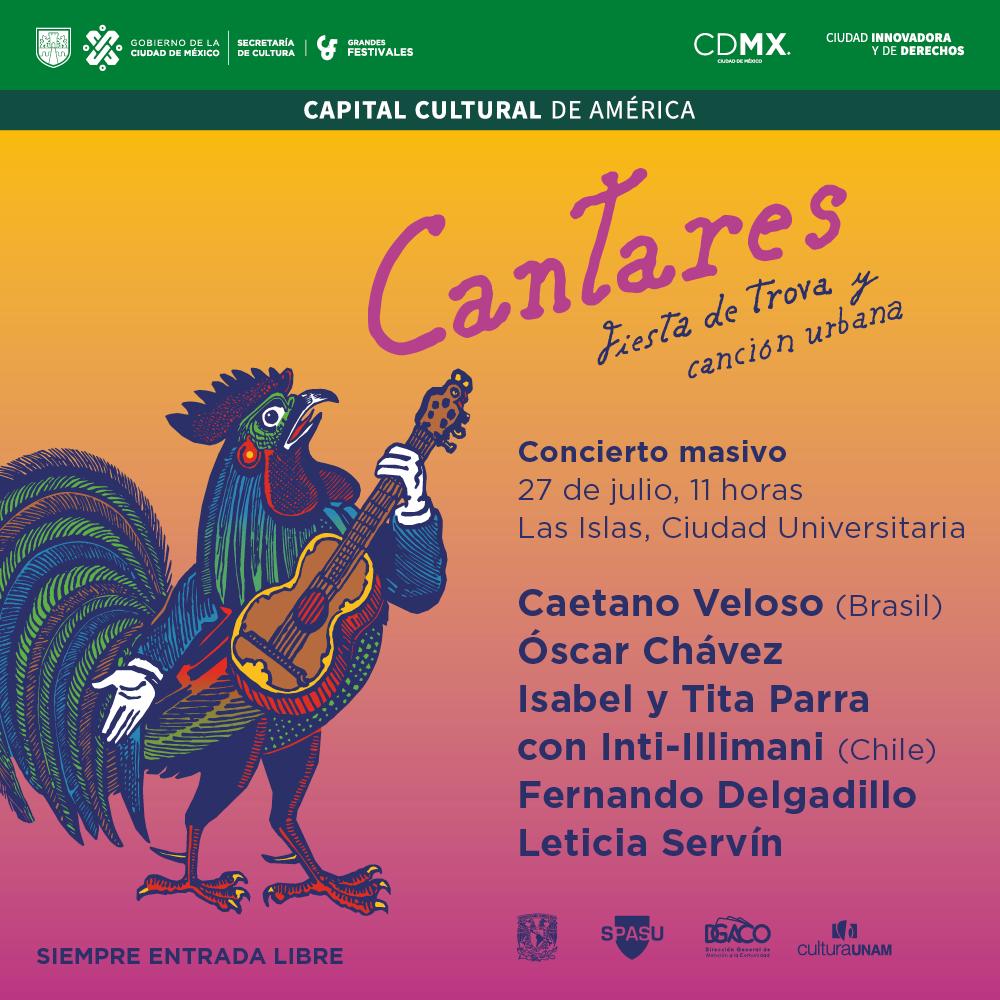 DelgadilloFer's tweet photo. ⚠️CONCIERTO ESTELAR de #Cantares⚠️

Hermanos vistamos de trova y canto las #Islas de #CU UNAM, el próximo 27 de julio 🎤🎼😎
¿Quién nos acompaña?
@GFestivalesCDMX 
#FestivalCantares #FernandoDelgadillo https://t.co/DmC3DrTxwW