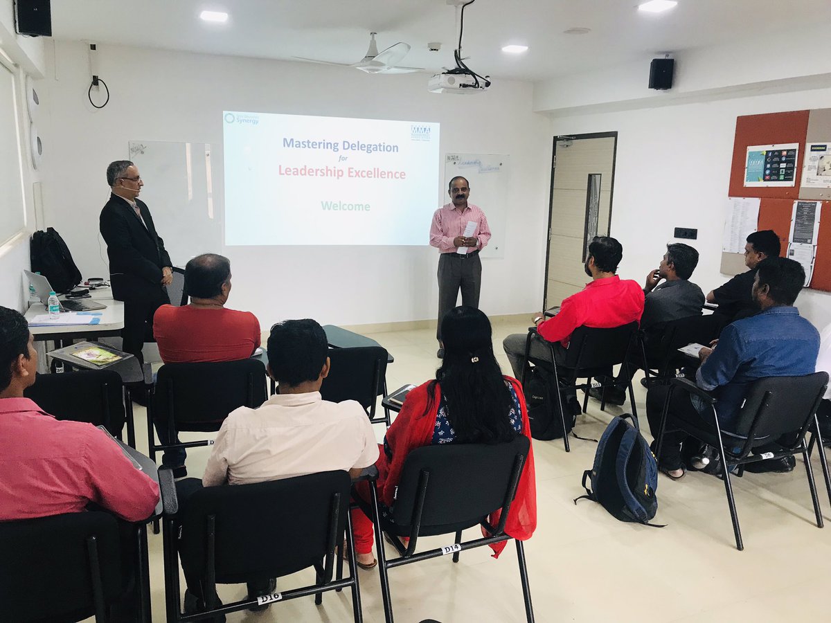 MMA_4u's tweet photo. One day Workshop on "Mastering Delegation through Leadership Excellence" commenced successfully this morning at #MMACHENNAI
#MMA #CHENNAI #AIMA #MMACHENNAI #MANAGEMENT #BUSINESS #INDIANMANAGEMENT #CHENNAILEARNS https://t.co/df1zjA3MwE