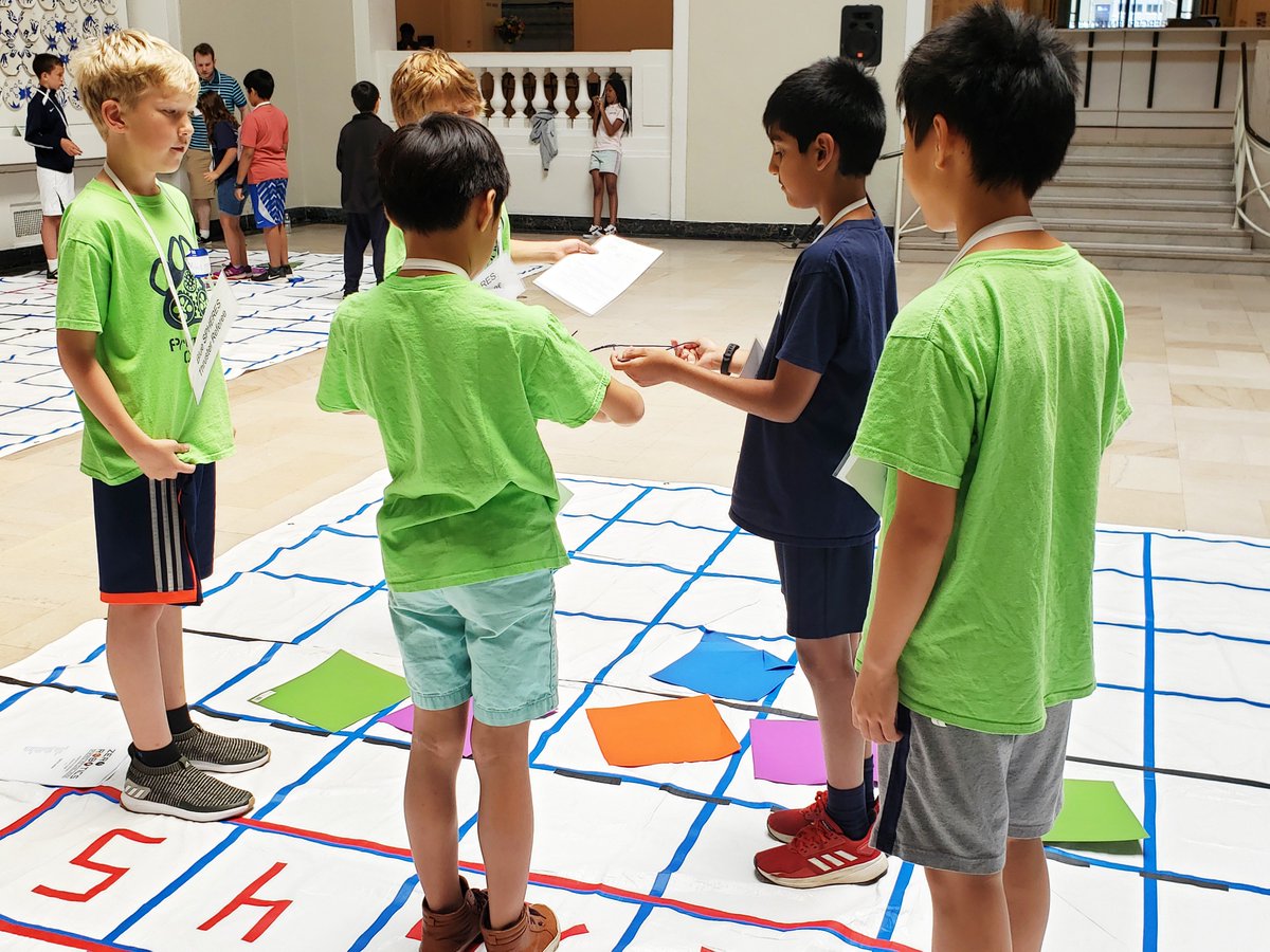 ZeroRoboticsNJ's tweet photo. #PrimorisLions explore #ECOSpheres challenge strategy during the 2019 NJ ZR Field Day @NewarkMuseum #ZeroRobotics @PrimorisRobotic @primorisacademy @mass_ILC https://t.co/9Z2I4AUXaU
