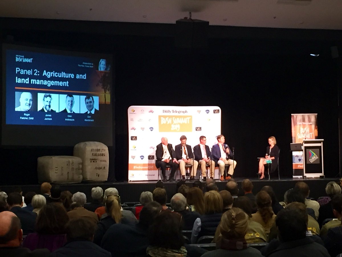 WesternMag1's tweet photo. We’re at the #BushSummit in #Dubbo listening to @NSWFarmers Roger Fletcher &amp; Don McDonald talk about agriculture &amp; land management https://t.co/Sv5pbIUz9x