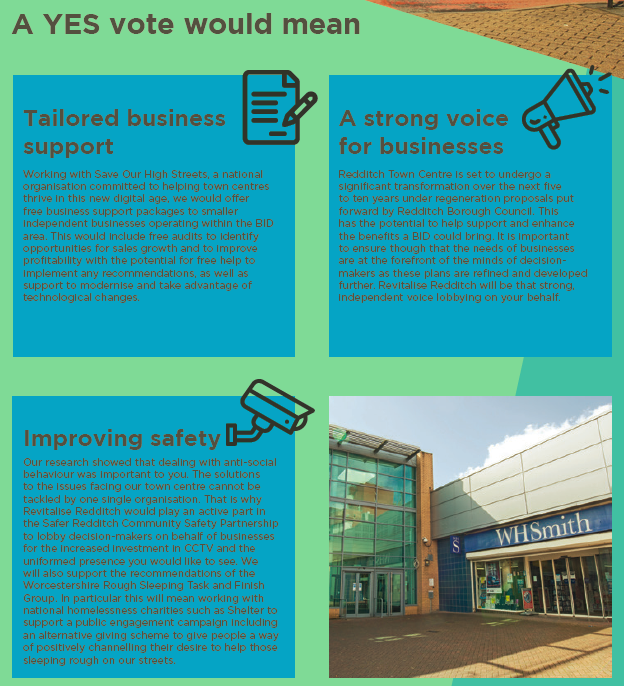 Voting closes on the 25th July, there's not long left to vote for Revitalise Redditch BID! View the full business plan here: bit.ly/2KdEhEt