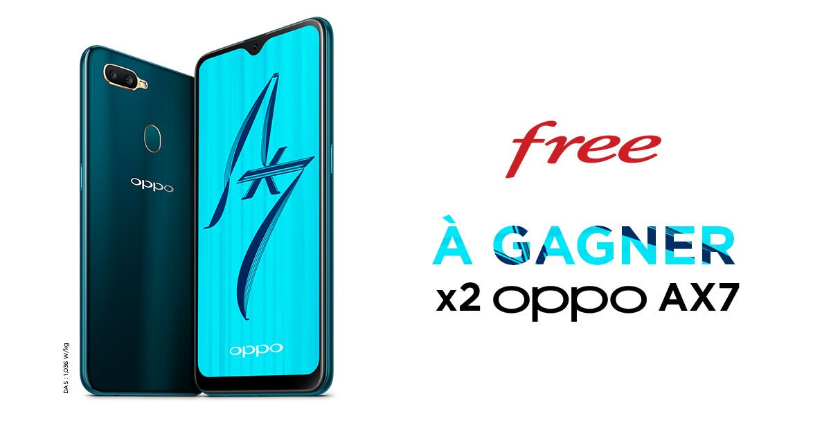 free's tweet image. [#Concours]
Du 18 au 22/07, on vous fait gagner deux #OppoAX7. Pour ça, vous connaissez la chanson, il vous suffit de RT ce post &amp;amp; follow les comptes @oppomobilefr et @free ! TAS le 22/07 à 18h. Bonne chance à tous ! 🍀🤞