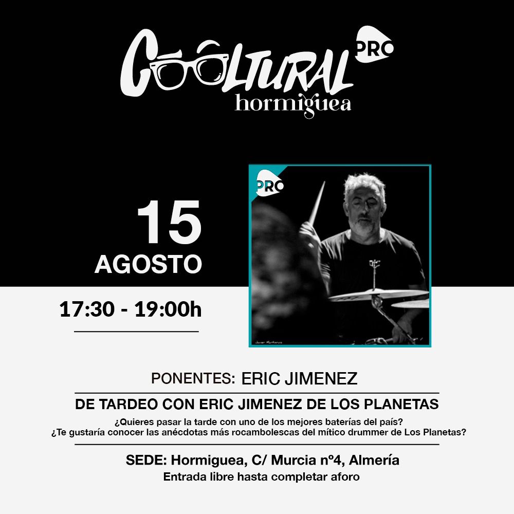 coolturalfest's tweet photo. Nuestro último #CoolturalPro by @hormiguea 🐜 te trae a Eric Jimenez, drummer de @LosPlanetasGr para echar un buen tardeo y poder conocer mejor a uno de los mejores baterías del país 🥁😎
Nos vemos el 15 de agosto a partir de las 17:30h ✍🏼🗓
¡No llegues tarde! ⏰ https://t.co/z93PYdomgK