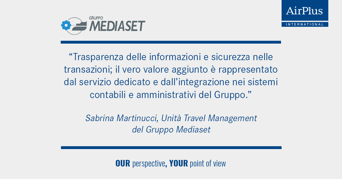 L’integrabilità dei nostri servizi con i sistemi già in uso nella tua azienda: un plus da non sottovalutare!
Condividiamo la testimonianza di Sabrina Martinucci, Unità Travel Management del Gruppo Mediaset.

➡️ bit.ly/Case-Mediaset

#digitalpayment #businesstravel