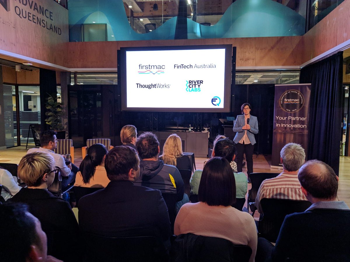 ausfintech's tweet photo. "Fintechs need a significant value add to be convinced to move from screen scraping to implementing CDR" - @Robindoherty from @thoughtworks in a panel discussion about #OpenBanking with @rsharrott, Sarah Portas from @Suncorp, @mariemortimer and @SchotGuppy https://t.co/d80brP50Pj