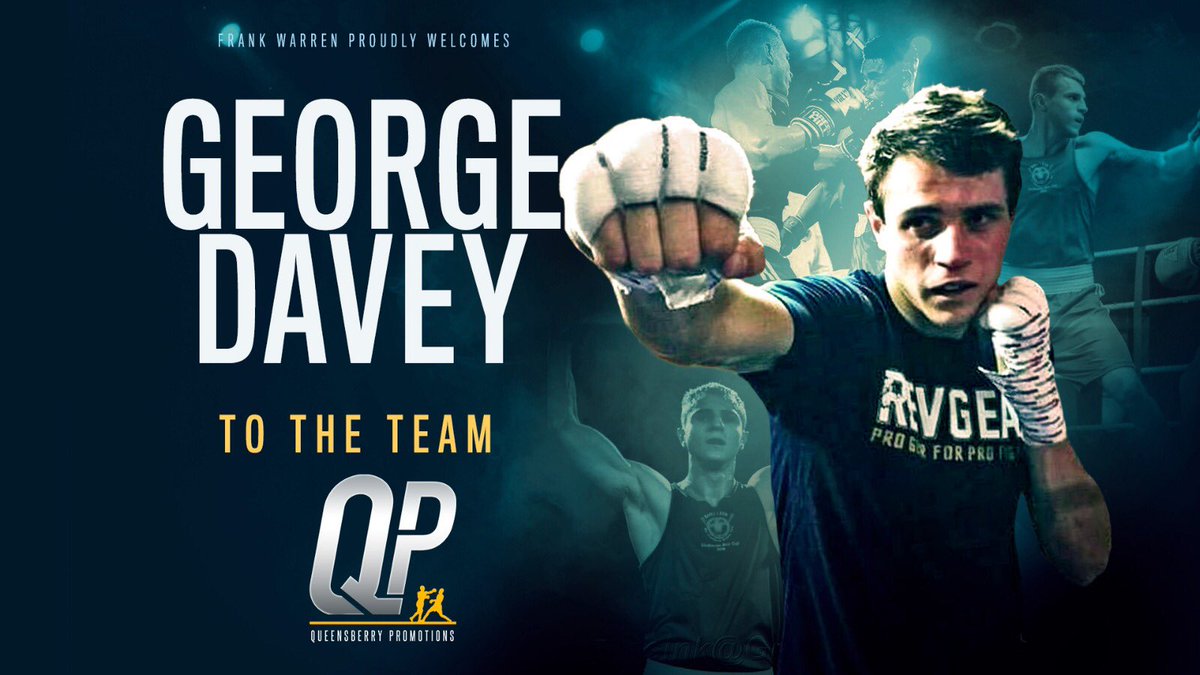 FrankWarren's tweet photo. NEW SIGNING ✍️

Delighted to confirm that Amateur star George Davey has signed with Queensberry Promotions 👊

Davey is being trained out of York by former world title challenger @henrywhartongym 🥊 

#WelcomeToTheTeam https://t.co/rra5TYUYuX