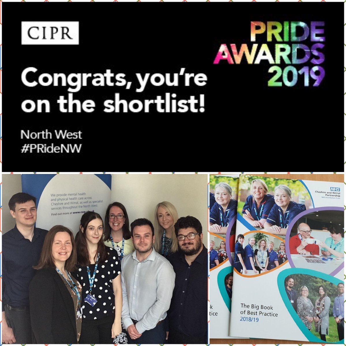 Katherine Wright (@wrightk_wright) on Twitter photo Happy comms faces after being shortlisted for the <a href="/cwpnhs/">Cheshire and Wirral Partnership NHS FT</a> Big Book of Best Practice <a href="/CIPR_Awards/">CIPR Awards</a> #bestpublication #PRideNW #TeamCWP #wellbeing #outcomes <a href="/NHScommsorg/">NHScommsorg</a> <a href="/avril_devaney/">Avril Devaney MBE</a> <a href="/AnushtaS/">Anushta Sivananthan</a> @cwpQIteam Happy comms faces after being shortlisted for the <a href="/cwpnhs/">Cheshire and Wirral Partnership NHS FT</a> Big Book of Best Practice <a href="/CIPR_Awards/">CIPR Awards</a> #bestpublication #PRideNW #TeamCWP #wellbeing #outcomes <a href="/NHScommsorg/">NHScommsorg</a> <a href="/avril_devaney/">Avril Devaney MBE</a> <a href="/AnushtaS/">Anushta Sivananthan</a> @cwpQIteam