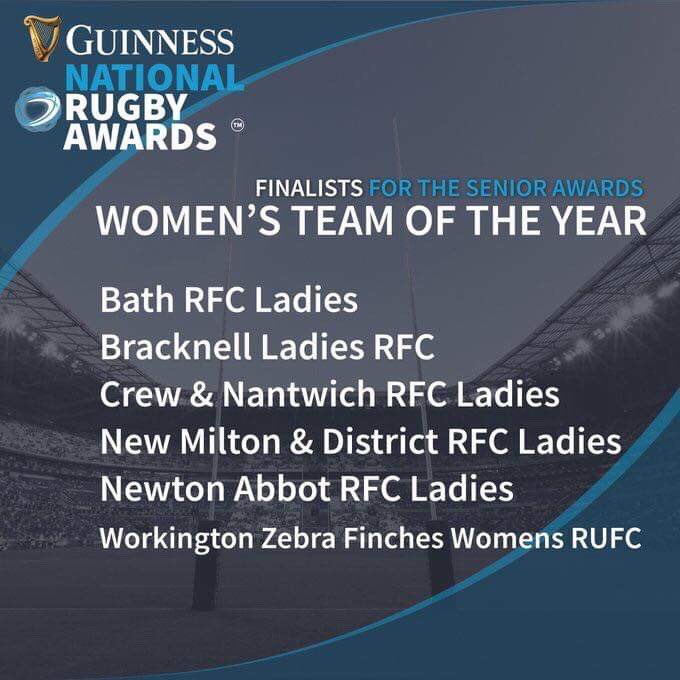 We are very happy to announce that we are finalists in the Guinness National Rugby Awards in the Senior Women’s Team of the Year. We would like to thank everyone that voted for us. All our hard work is paying off, now it’s time to get ready for a night at Twickenham in August!