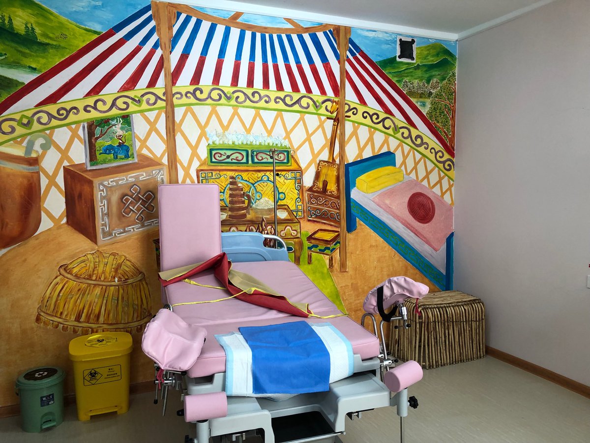 IshikawaKaori's tweet image. A wonderful initiative to make women feel at home during their delivery time.  Tradition meets modern facility. #Erdenet regional hospital #localfinancing #zeroMMR #Mongolia ⁦@UNFPA_Mongolia⁩