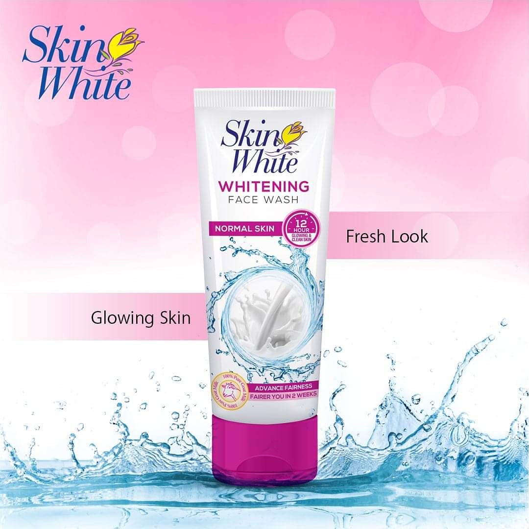 skin white whitening facial cleanser
